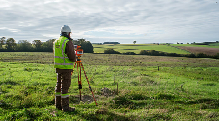 Rural landscape with surveying equipment, representing the Brazilian government's extension of the mandatory georeferencing deadline for rural properties to 2029.